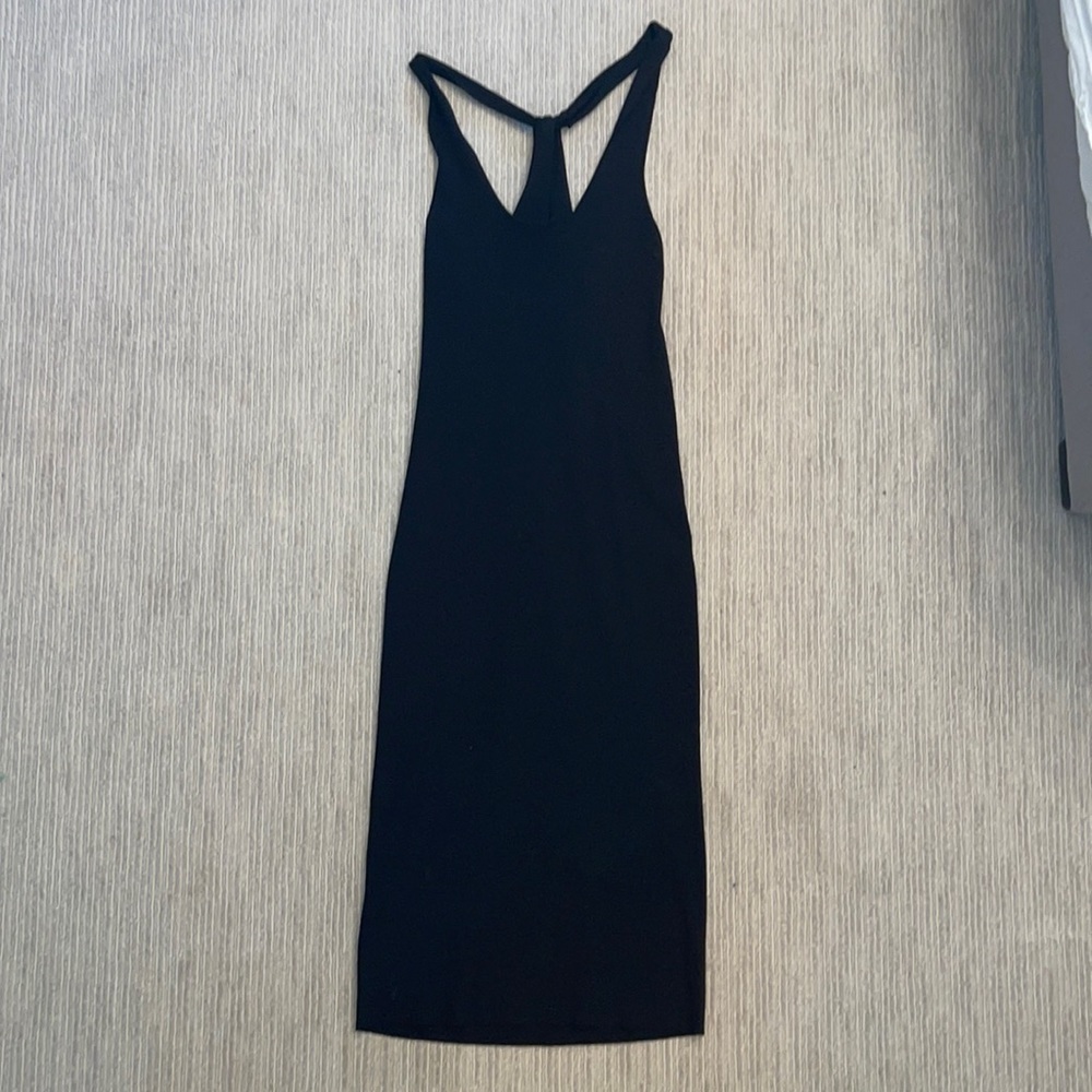 Zara brand new black ribbed dress